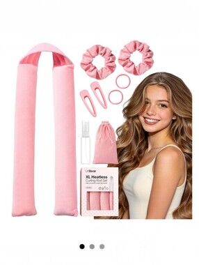 Pink LitBear XL Heatless Curls Overnight